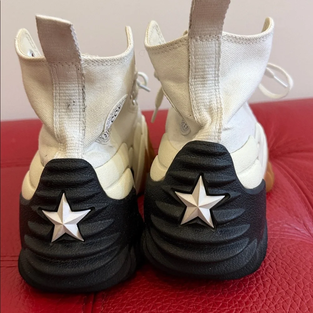 Converse White Run Star Motion High Top Platform Sneakers, Sz M 3 W 4.5 - Picture 6 of 12
